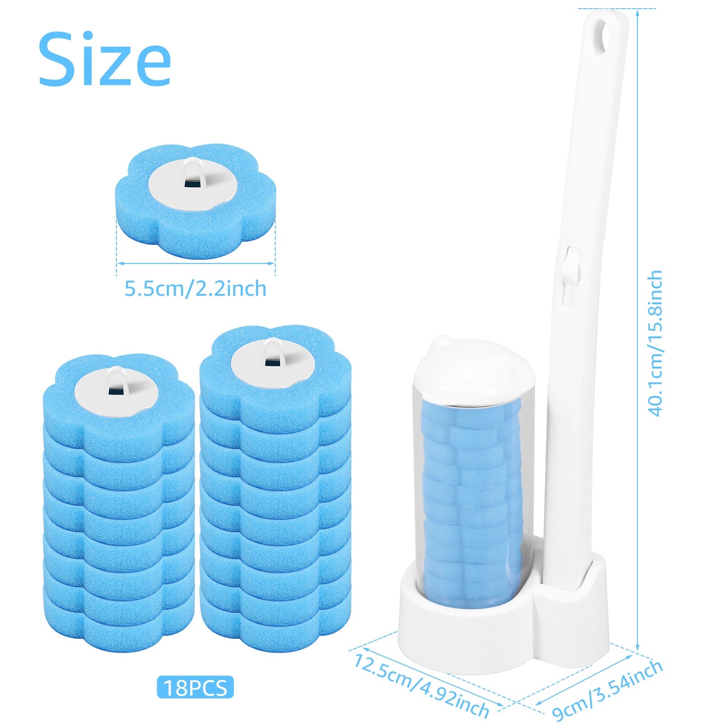 Disposable Toilet Brush Set