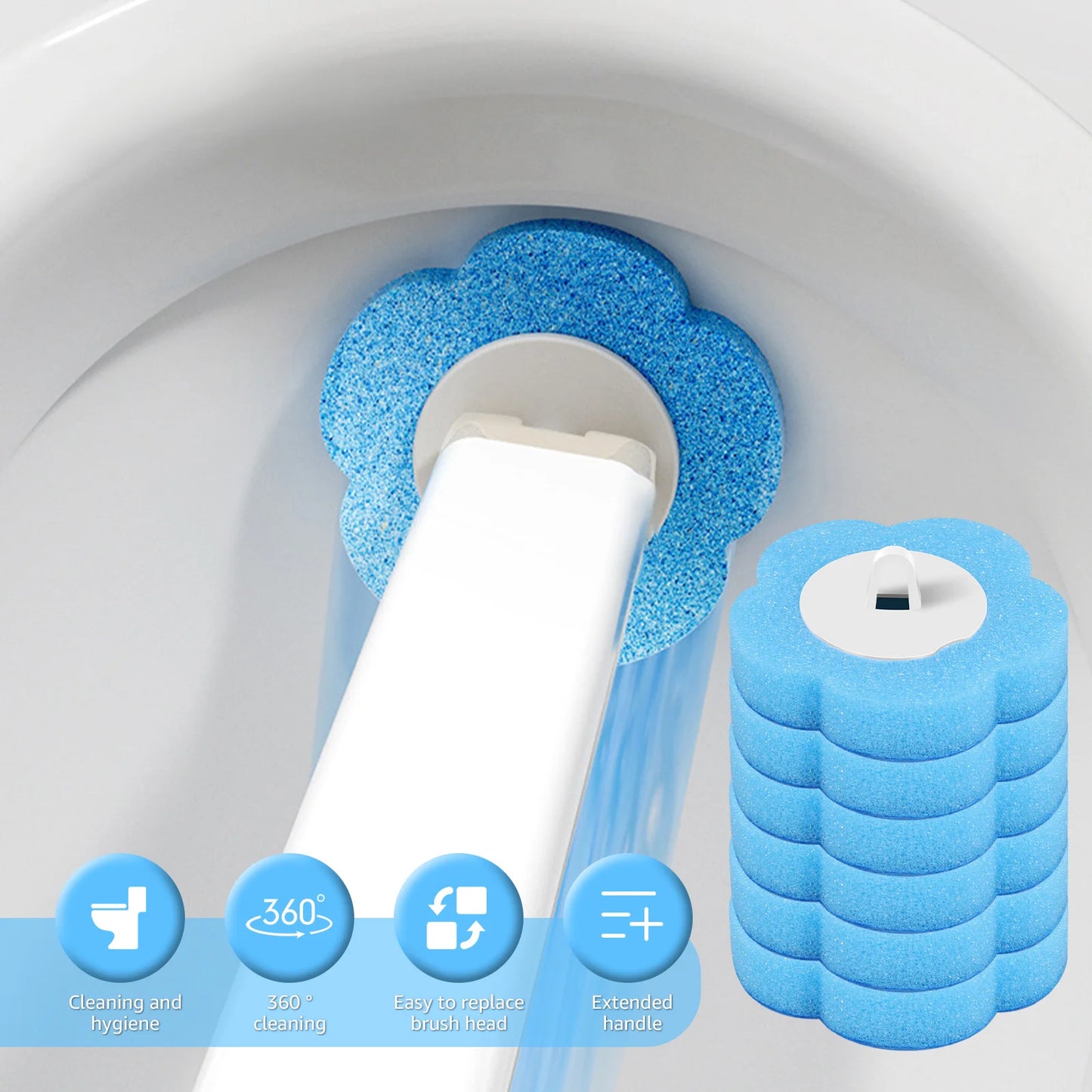 Disposable Toilet Brush Set